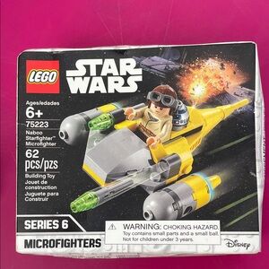 LEGO Star Wars Naboo Starfighter Microfighter 75223 Block Toy Series 6